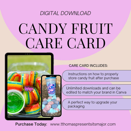 Candy Fruit Care Card